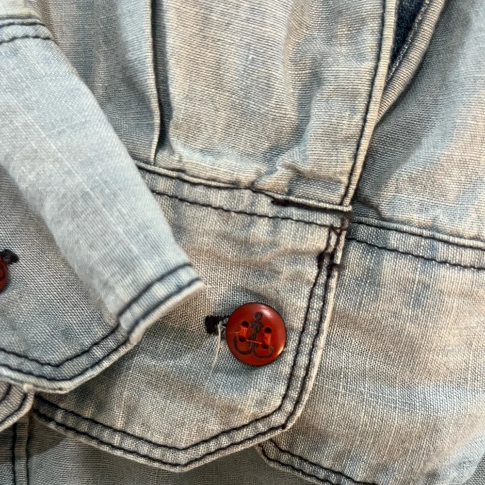 Levi’s Men’s Chambray Button Down Shirt Workwear‎ Anchor Cuff Buttons Size L
